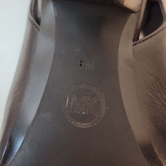 MICHAEL Michael Kors Black Studded Gemma Slingback Heels Women's Sz 6M EUC NICE! - Picture 8 of 15